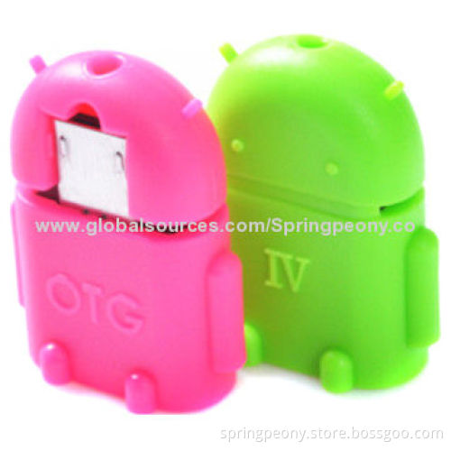 USB OTG Adapters for Digital Device, Various Colors Available